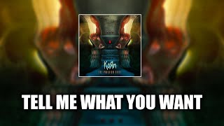 Korn - Tell Me What You Want [LYRICS VIDEO]