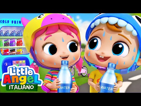 Impara a Bere l'Acqua con Gianni 🥛💧 Cartoni Animati con Gianni Piccino - Little Angel Italiano