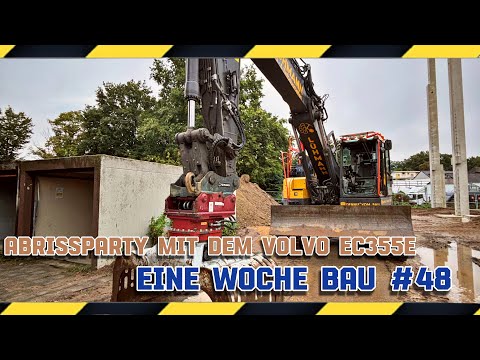 Abrissparty mit dem Volvo ECR355e |Eine Woche Bau 48|