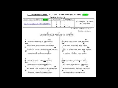 SALMO 144 (145) - MISERICÓRDIA E PIEDADE É O SENHOR! - André Zammur