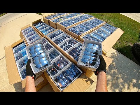 Dumpster Diving (3,300 PAIR OF BRAND NEW SHADES!!!!!!)