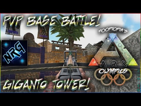 Pooptopia's ArkOlympics!! PVP Base Battle!! & Giganto Towers!!
