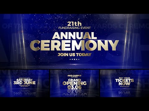 Awards Titles Promo for Adobe After Effects [ perfect for Epic Ceremony Intro or Elegant Opener ]