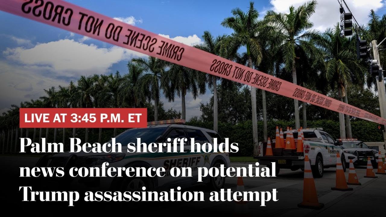 Palm Beach County sheriff holds news conference on potential Trump assassination attempt