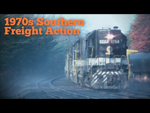 1970s Southern Railway Freight Action / EMD Diesels - Firebox Vault 19