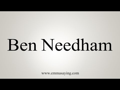 How to Pronounce Ben Needham