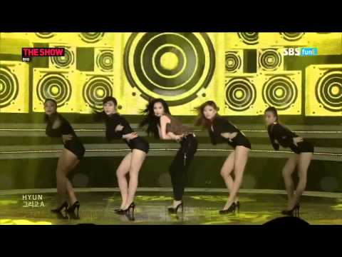 140819 HyunA   'RED' Goodbye Stage @ The Show