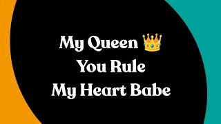 Message to My Queen 💗💗 You Didn’t Just Win My Heart, You Own It (Romantic Love Message)