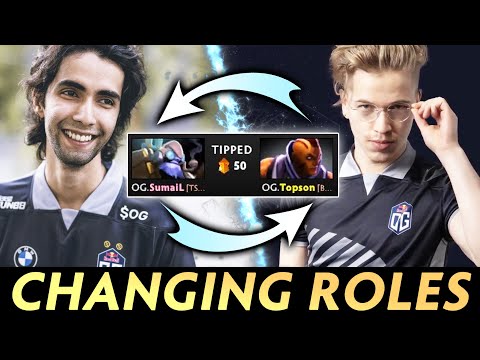 Sumail vs Topson Heroes Change Roles — MID Antimage vs CARRY Tinker
