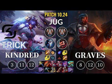 SK Trick Kindred vs Graves Jungle - KR Patch 10.24