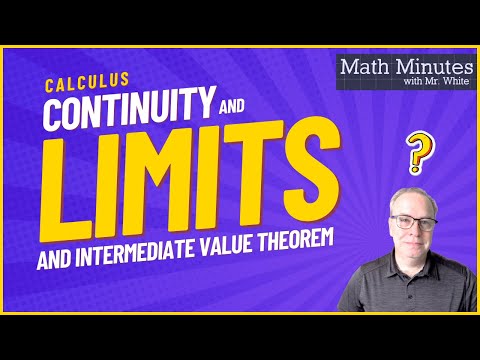 Continuity and the Intermediate Value Theorem (Calculus Limits Boot Camp Video #8)