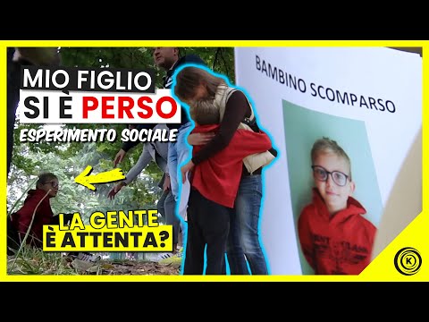 Bambino SCOMPARSO! In quanti MI AIUTANO? - Esperimento Sociale