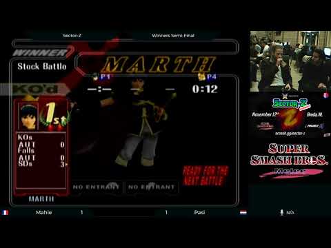 Sector-Z Winners Semi-Final- Mahie (Marth) vs Pasi (Fox)