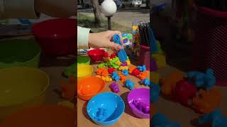 Сортер с пинцетом и чашками цветной в ассортименте