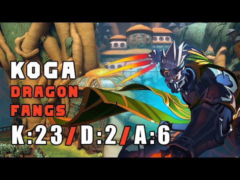 Koga (Dragon Fangs) 23 kills 2 deaths 6 assist