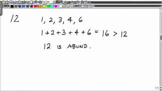 Deficient, Abundant and Perfect Numbers