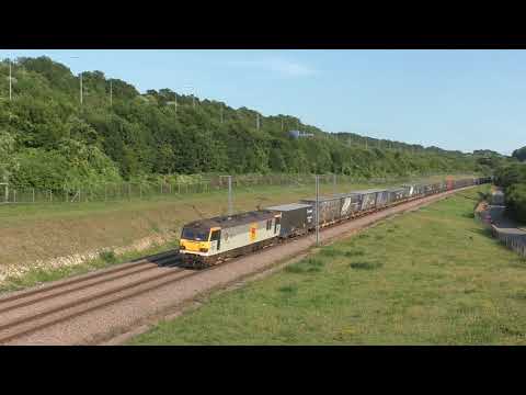 (HD) 6L22 92036 Dollands Moor   Ripple Lane Sidings