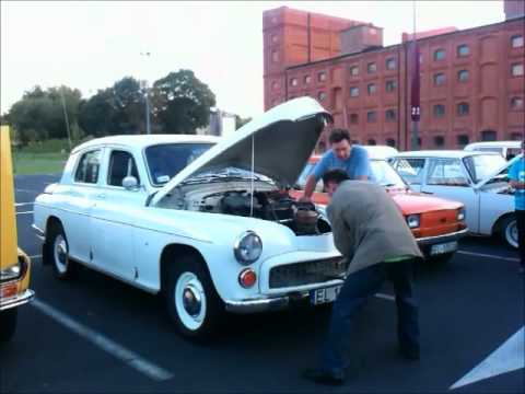 Warszawa 223 Odpalanie Korbą