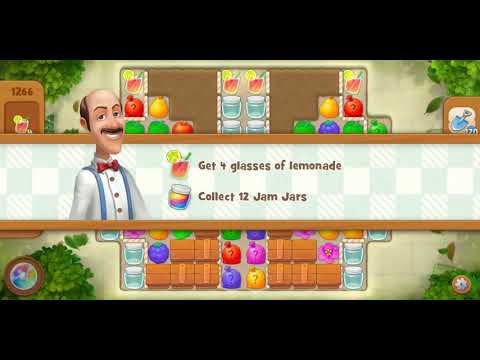 Gardenscapes Level 1266 Walkthrough "No Boosters Used"