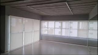 Vídeo de Cortina Rolô Tela Solar 3% Off White (Branco)