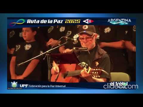 Cierre de Ruta de la Paz El Trébol 2025 cantando con León Gieco "Sólo le pido a Dios" - 30-11-2025