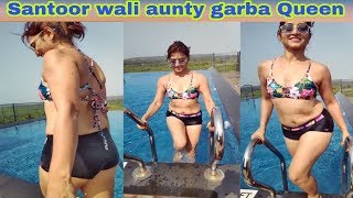 Garba Queen tiktok video  Santoor Wali Aunty  Priy
