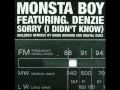 Monsta Boy Ft Denzie - Sorry 