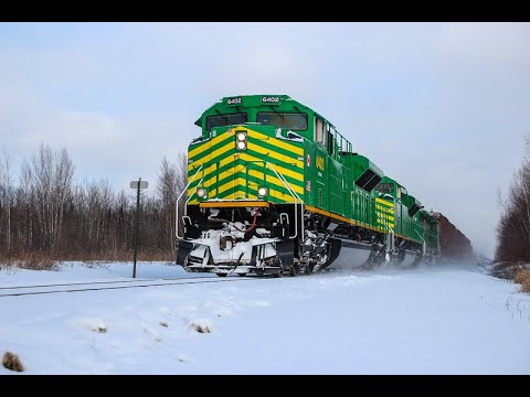 [4K] Chasing Eastern Maine Railway Train 907-26 (1/26/2022)