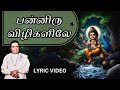 பன்னிரு விழிகளிலே Padmashri Dr Sirkazhi S Govindarajan Lyric Video