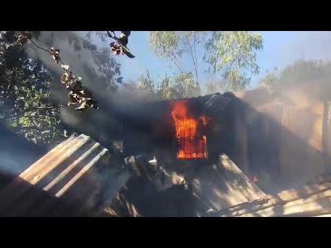La Libertad Ciudad ARCE Reporte de Incendio de Vivienda en cton. San Antonio Abad del distrito 