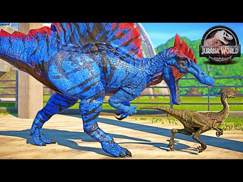 NEW! Max Level 40 Spinosaurus vs T-REX, BATMAN Ultimasaurus, IRON MAN🌍 Jurassic World Evolution