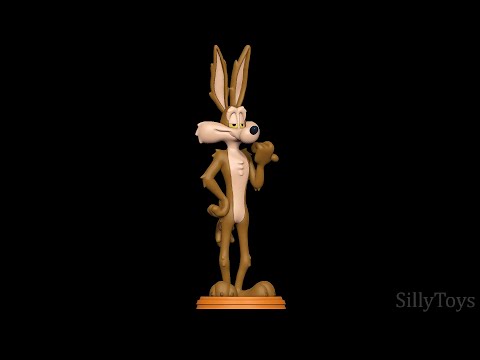 ワイリー・コヨーテ - ルーニー・テューンズ 3Dプリントモデル in 動物