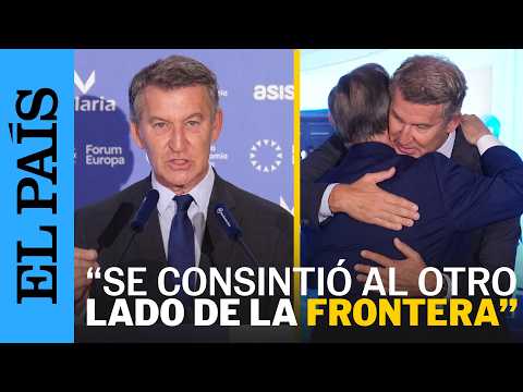 FEIJÓO sobre la CRISIS MIGRATORIA de CEUTA: «Un plan terminaba con una cesión» | EL PAÍS