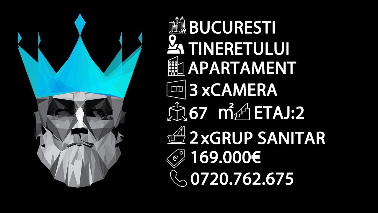 Tur video Tineretului - Sincai - Timpuri Noi | 3 camere | Bloc 1987 | Anvelopat | 2 Bai