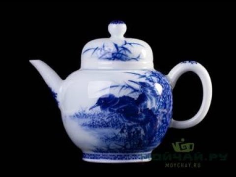 Чайник # 26233, цзиньдэчжэньский фарфор, ручная роспись, 225 мл.