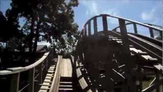 preview picture of video 'Wooden Warrior Front Seat HD POV - Quassy Amusement Park in Middlebury, CT'