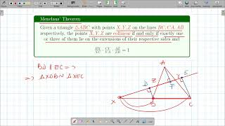 Menelaus Theorem