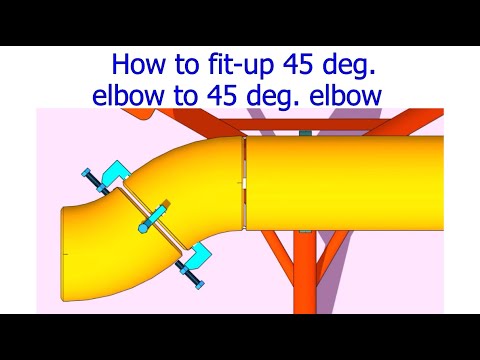 FIT UP AND INSPECTION OF ELBOWS OF ANY DEGREE WITH TWO RIGHT ANGLES