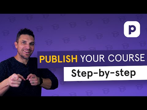 Part of a video titled PUBLISH YOUR ONLINE COURSE - Step-by-step - YouTube