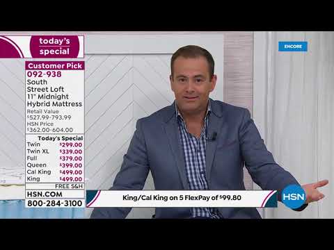 HSN | Sleep Solutions featuring South Street Loft Mattresses 04.26.2020 - 04 AM