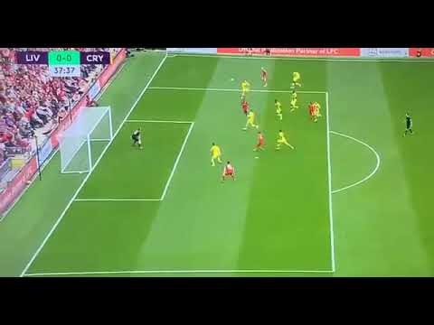 How on earth jota missed this! Liverpool vs crystal palace