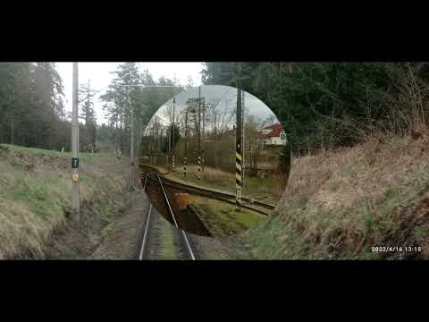 Fotoreportáž Brno hlavní nádraží-Klatovy I R 636/760 ,, Rožmberk / Berounka "I 16.04.2022