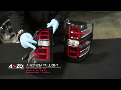 Anzo USA 2014-2018 Chevy Silverado 1500 / 2015-2019 2500HD/3500HD / GMC Sierra Dually LED Tail Light