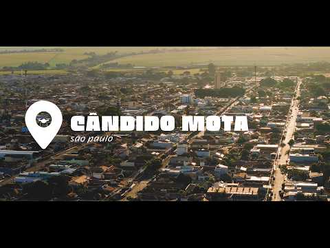 Drone filma a cidade de Cândido Mota/SP
