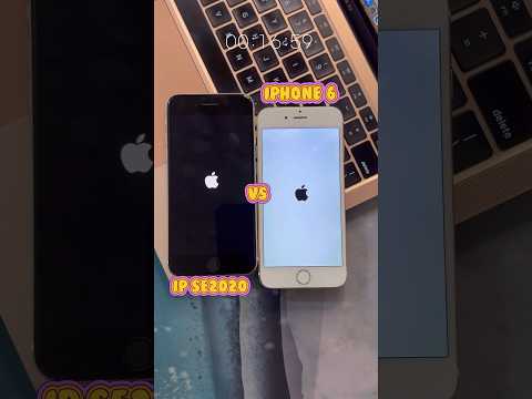 The winner Fastest Restart iPhone 6 vs iPhone se 2020 #iphonese2020 #iphone6 #shorts