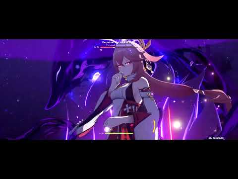 f2p Yae Miko dmg showcase | Full combo rotation | No food buff |