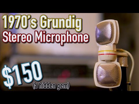 Grundig GDSM 202 Stereo Dynamic Microphone 1960s - White image 12