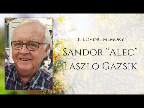 Memorial Service - Alec Gazsik