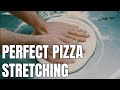 EASY PIZZA STRETCHING How To Open PERFECTLY Round Pizza