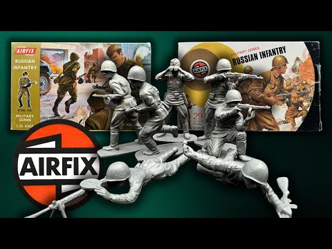 I changed my mind about this set of plastic toy soldiers. Airfix WW2 Russian Infantry.